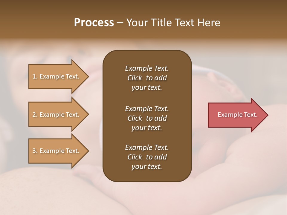 A Woman Holding A Sleeping Baby In Her Arms PowerPoint Template
