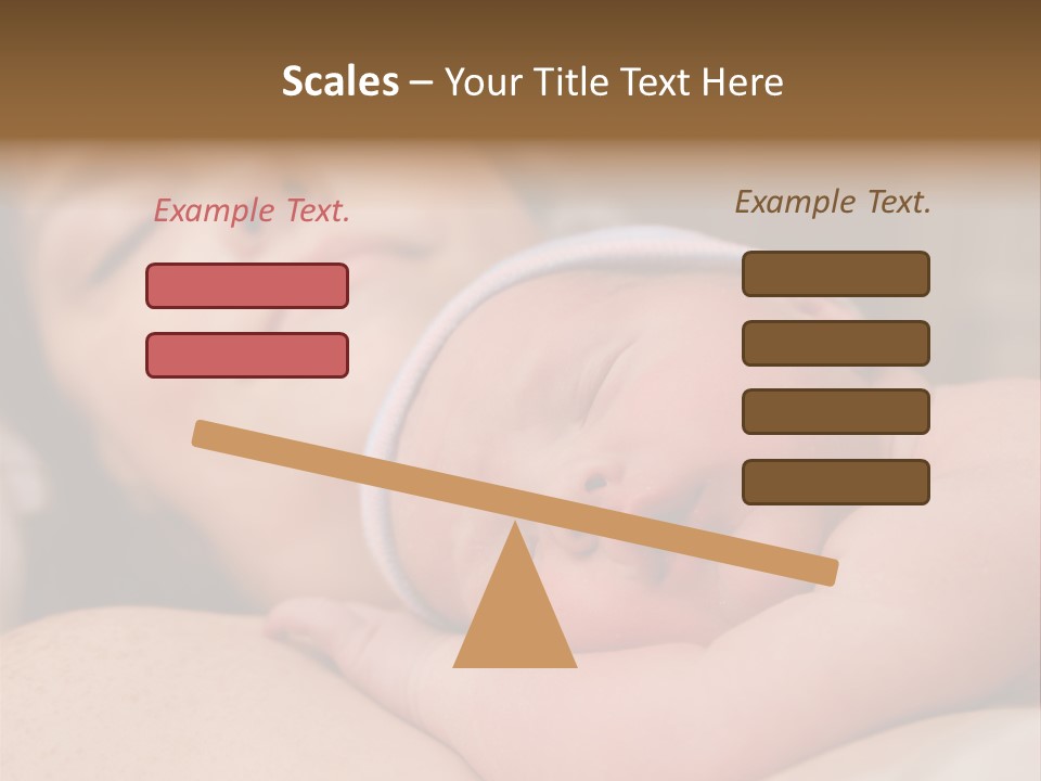 A Woman Holding A Sleeping Baby In Her Arms PowerPoint Template