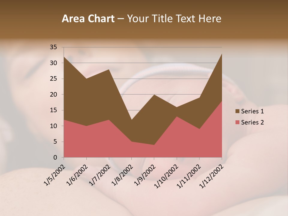 A Woman Holding A Sleeping Baby In Her Arms PowerPoint Template