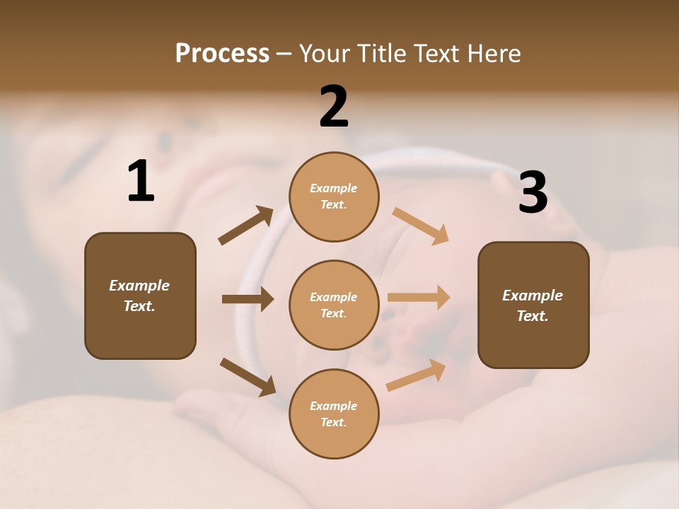 A Woman Holding A Sleeping Baby In Her Arms PowerPoint Template