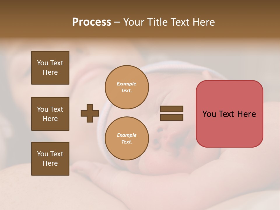 A Woman Holding A Sleeping Baby In Her Arms PowerPoint Template