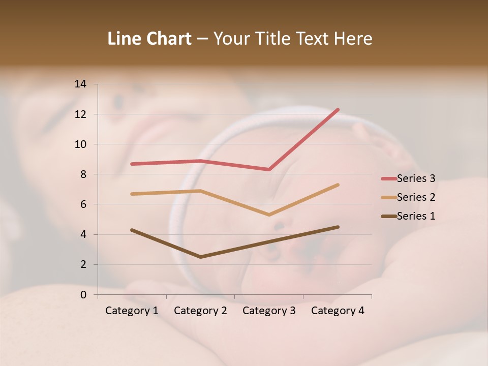 A Woman Holding A Sleeping Baby In Her Arms PowerPoint Template