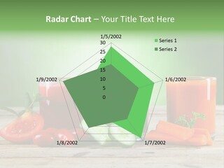 A Table Topped With Glasses Of Juice And Vegetables PowerPoint Template
