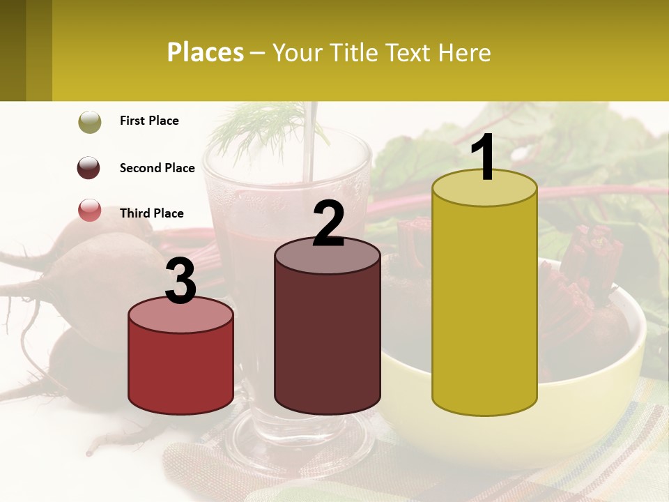 A Bowl Of Beets Next To A Glass Of Beet Juice PowerPoint Template