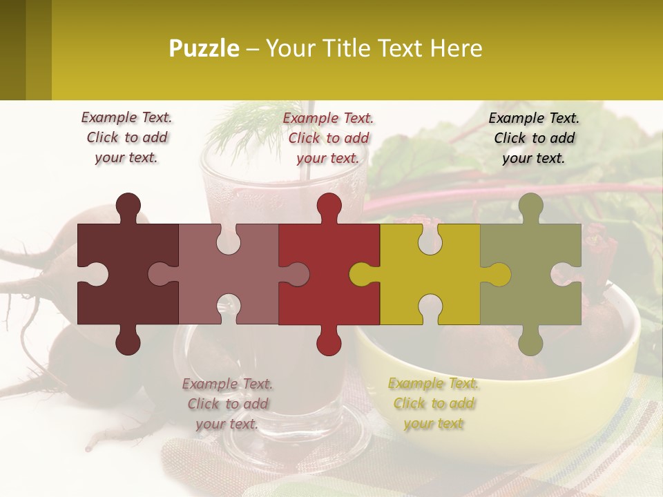 A Bowl Of Beets Next To A Glass Of Beet Juice PowerPoint Template