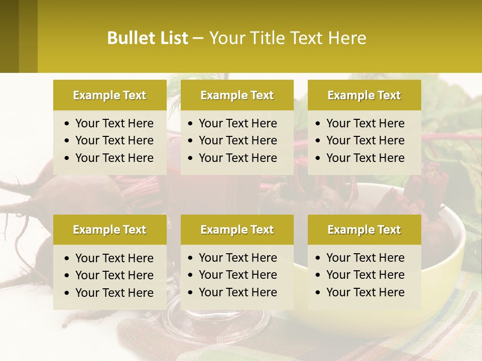 A Bowl Of Beets Next To A Glass Of Beet Juice PowerPoint Template