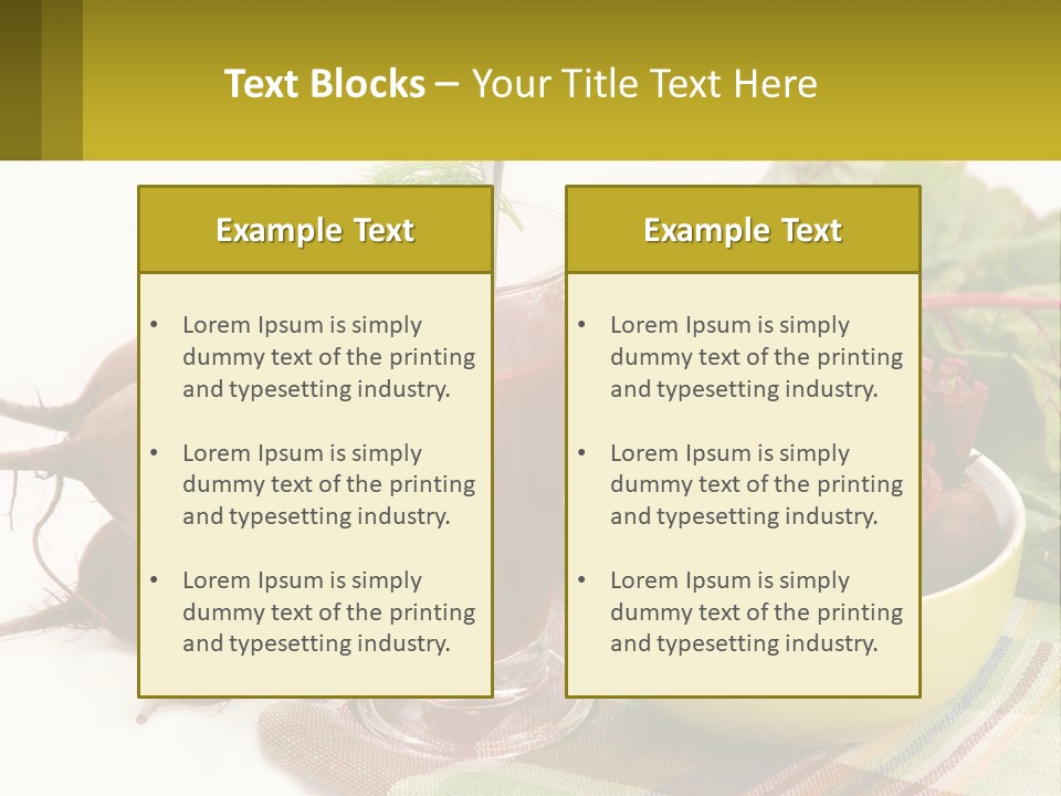 A Bowl Of Beets Next To A Glass Of Beet Juice PowerPoint Template