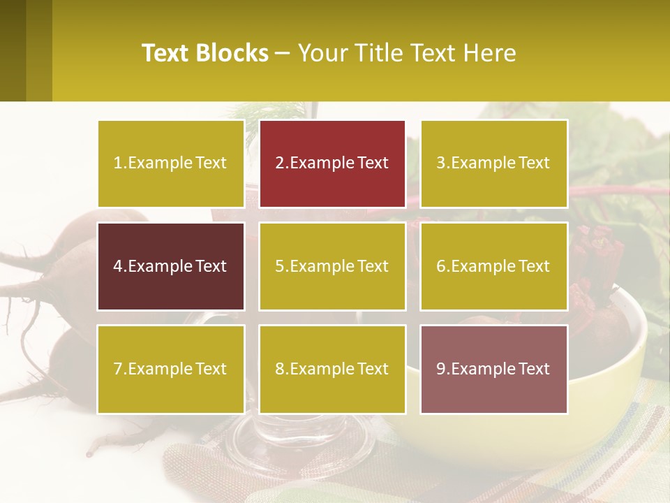 A Bowl Of Beets Next To A Glass Of Beet Juice PowerPoint Template