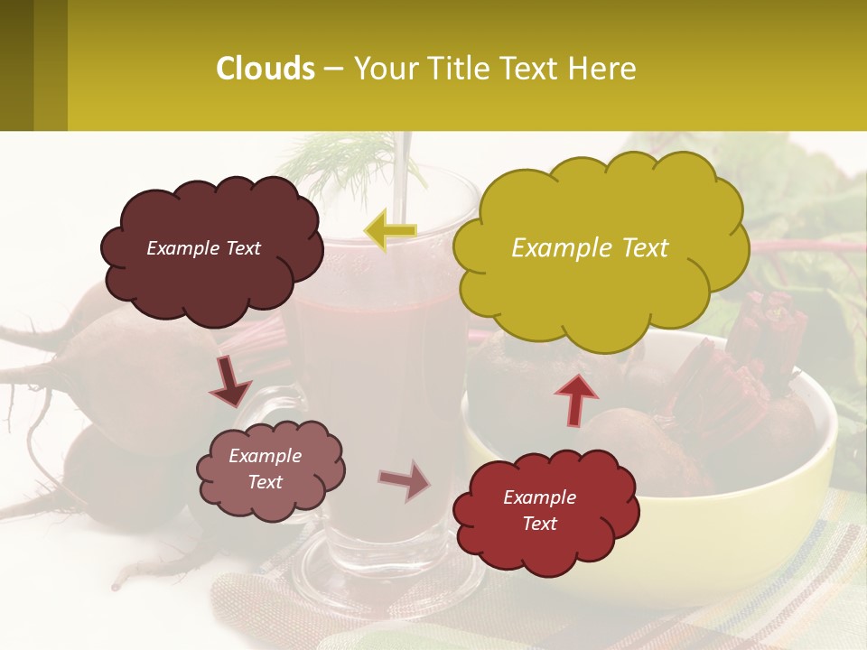 A Bowl Of Beets Next To A Glass Of Beet Juice PowerPoint Template