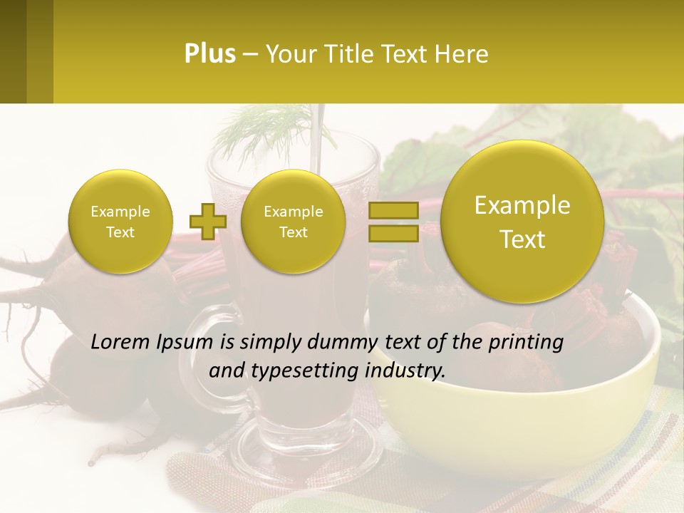 A Bowl Of Beets Next To A Glass Of Beet Juice PowerPoint Template