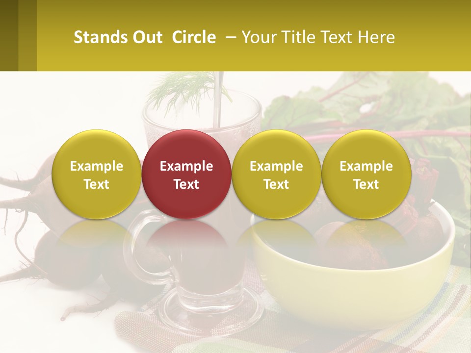 A Bowl Of Beets Next To A Glass Of Beet Juice PowerPoint Template