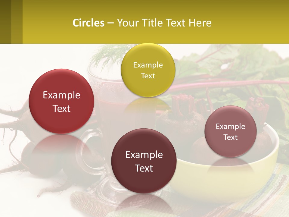 A Bowl Of Beets Next To A Glass Of Beet Juice PowerPoint Template