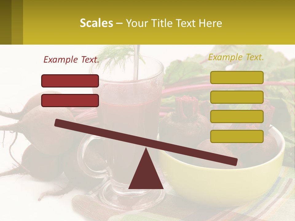 A Bowl Of Beets Next To A Glass Of Beet Juice PowerPoint Template