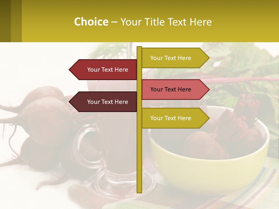 A Bowl Of Beets Next To A Glass Of Beet Juice PowerPoint Template