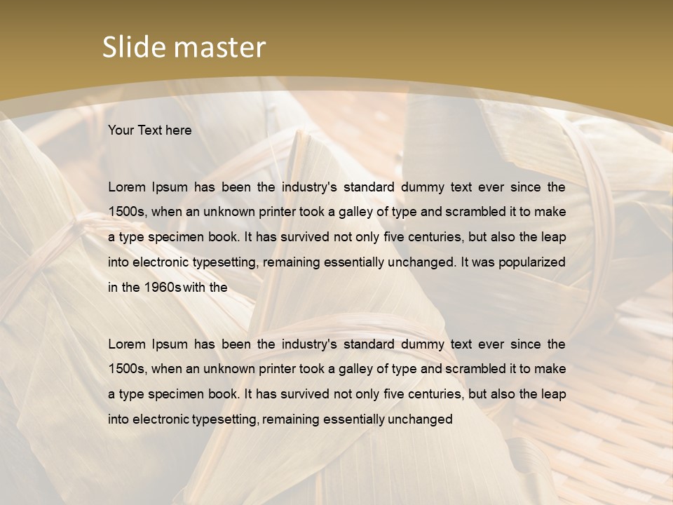 A Bamboo Basket Filled With Dumplings On Top Of A Table PowerPoint Template