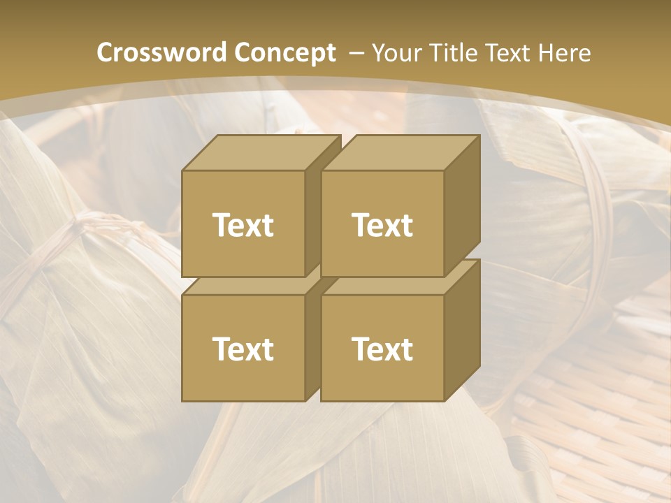 A Bamboo Basket Filled With Dumplings On Top Of A Table PowerPoint Template