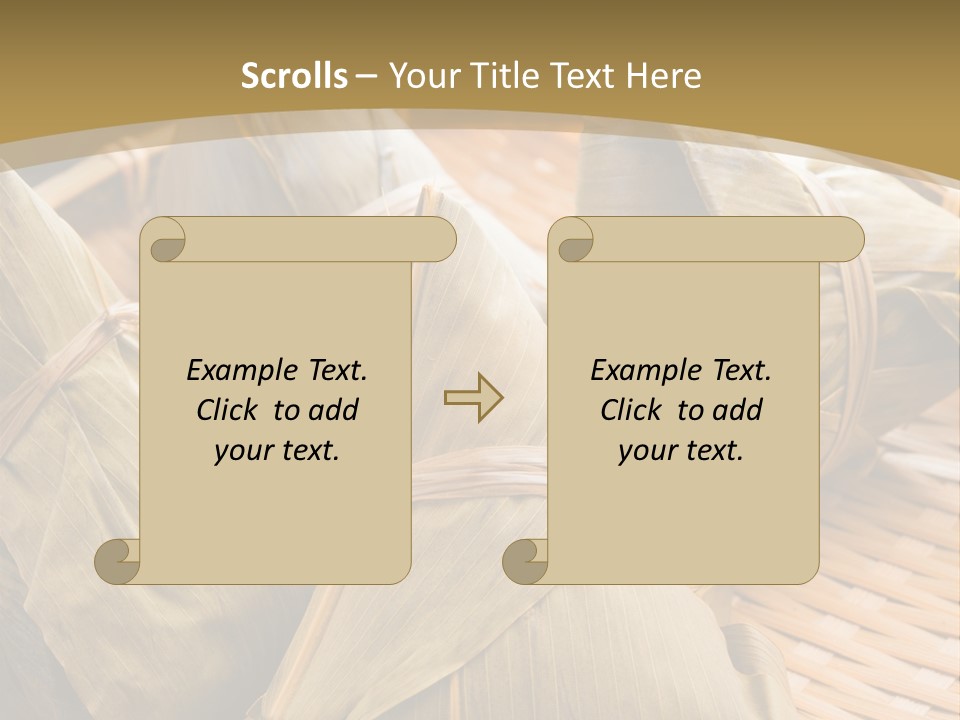 A Bamboo Basket Filled With Dumplings On Top Of A Table PowerPoint Template
