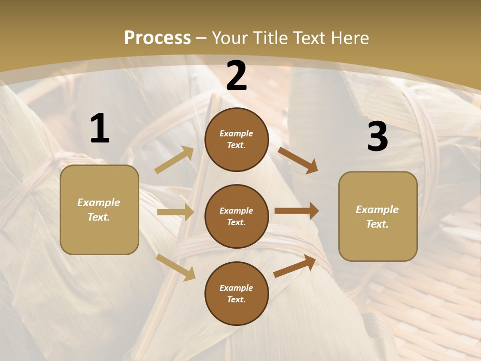 A Bamboo Basket Filled With Dumplings On Top Of A Table PowerPoint Template
