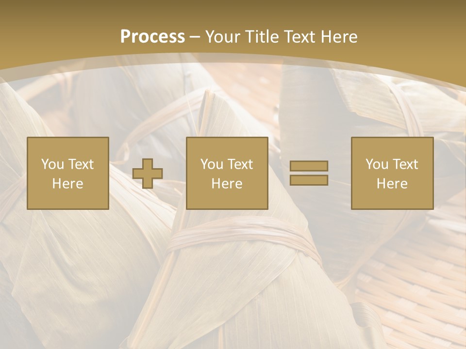 A Bamboo Basket Filled With Dumplings On Top Of A Table PowerPoint Template