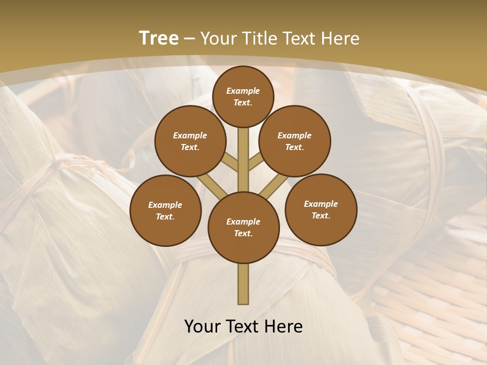 A Bamboo Basket Filled With Dumplings On Top Of A Table PowerPoint Template