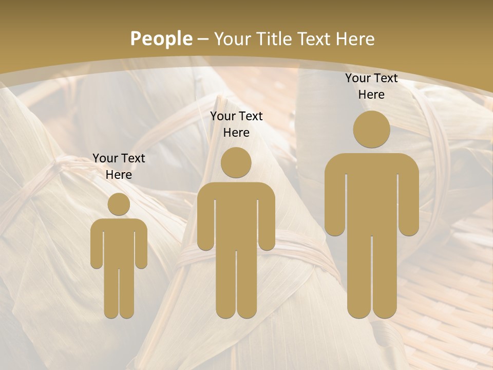 A Bamboo Basket Filled With Dumplings On Top Of A Table PowerPoint Template