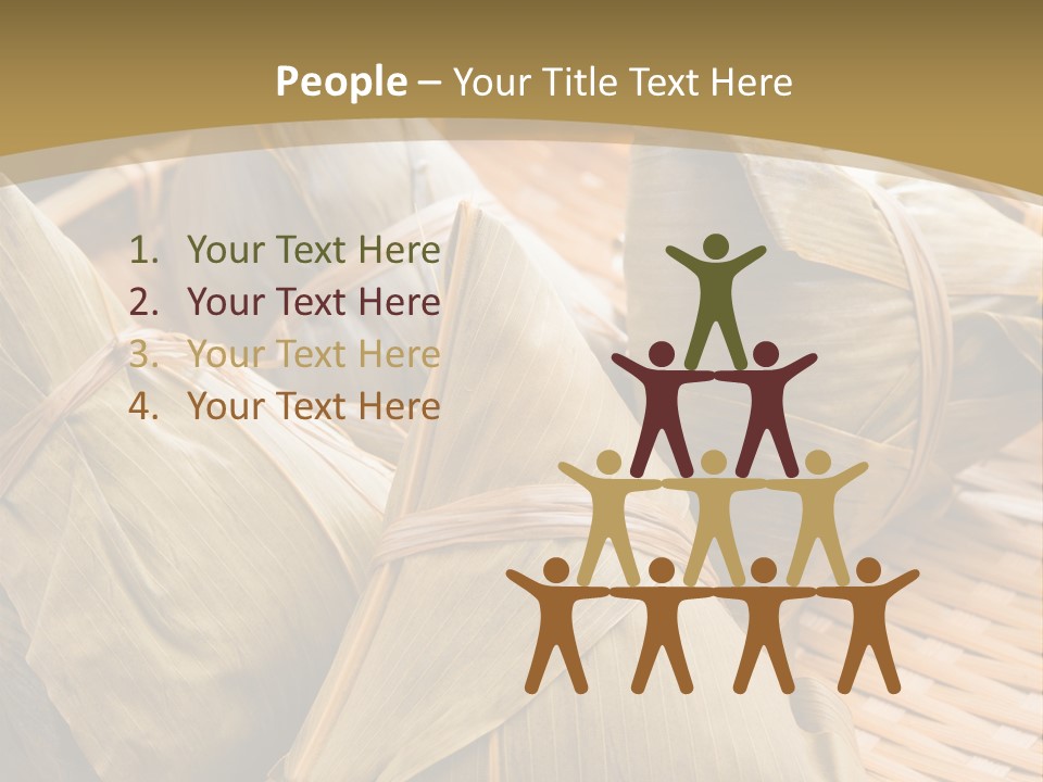 A Bamboo Basket Filled With Dumplings On Top Of A Table PowerPoint Template