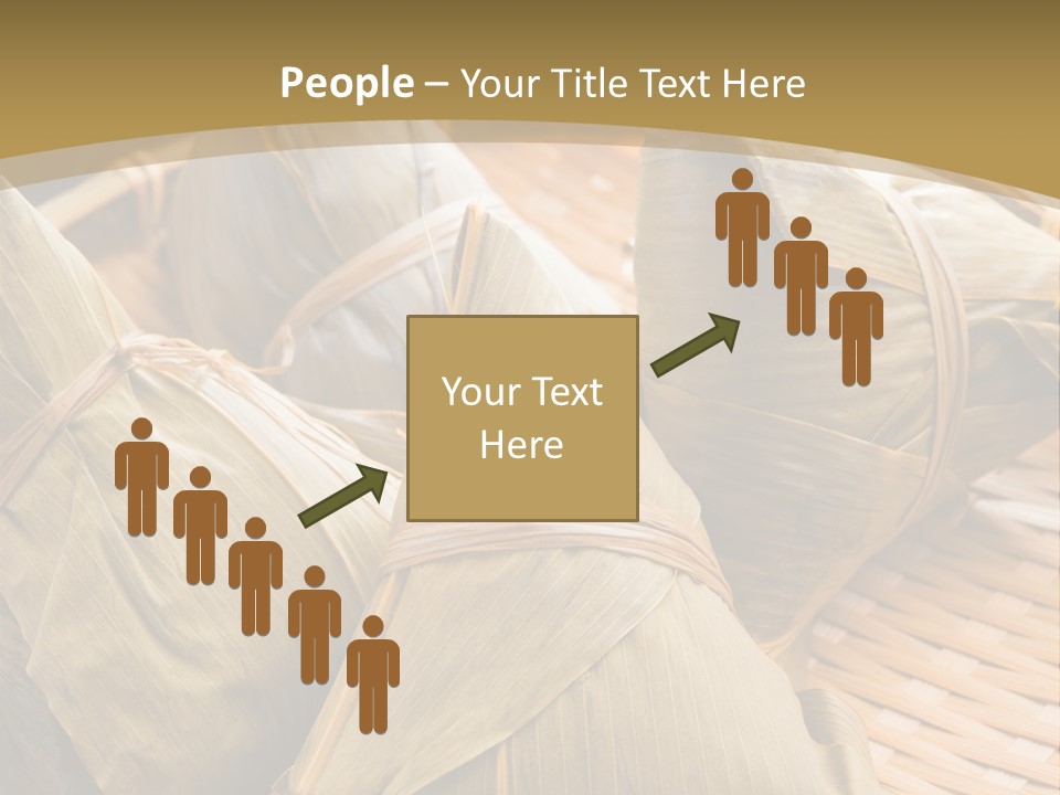 A Bamboo Basket Filled With Dumplings On Top Of A Table PowerPoint Template