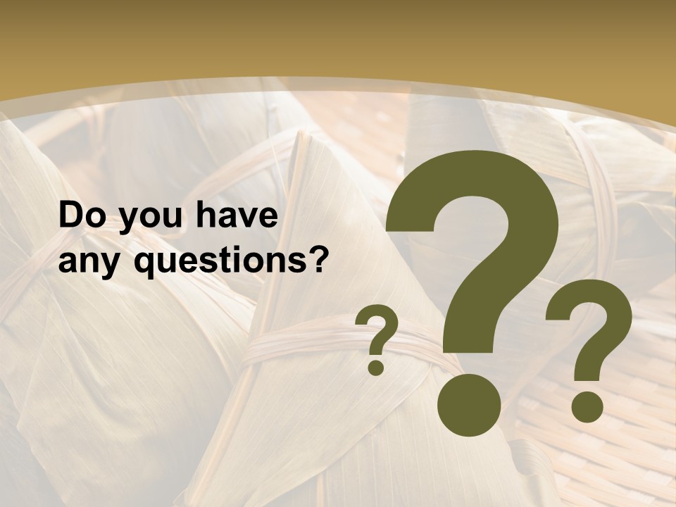 A Bamboo Basket Filled With Dumplings On Top Of A Table PowerPoint Template