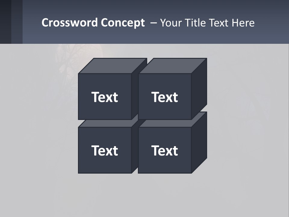 A Full Moon In The Night Sky Over Trees PowerPoint Template