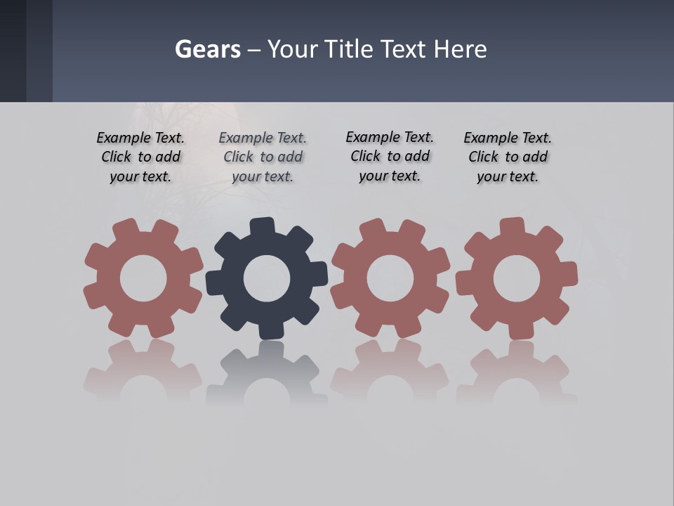 A Full Moon In The Night Sky Over Trees PowerPoint Template