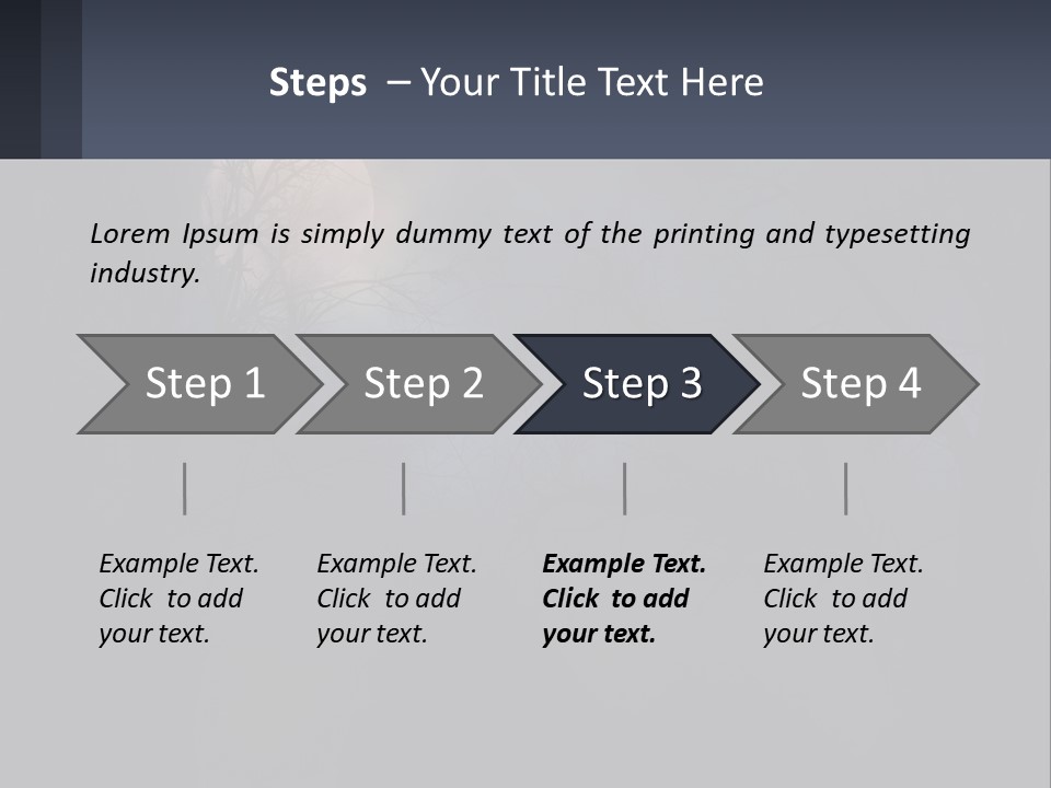 A Full Moon In The Night Sky Over Trees PowerPoint Template