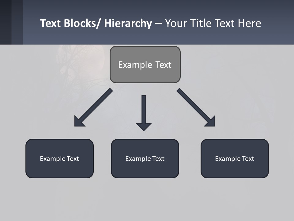 A Full Moon In The Night Sky Over Trees PowerPoint Template