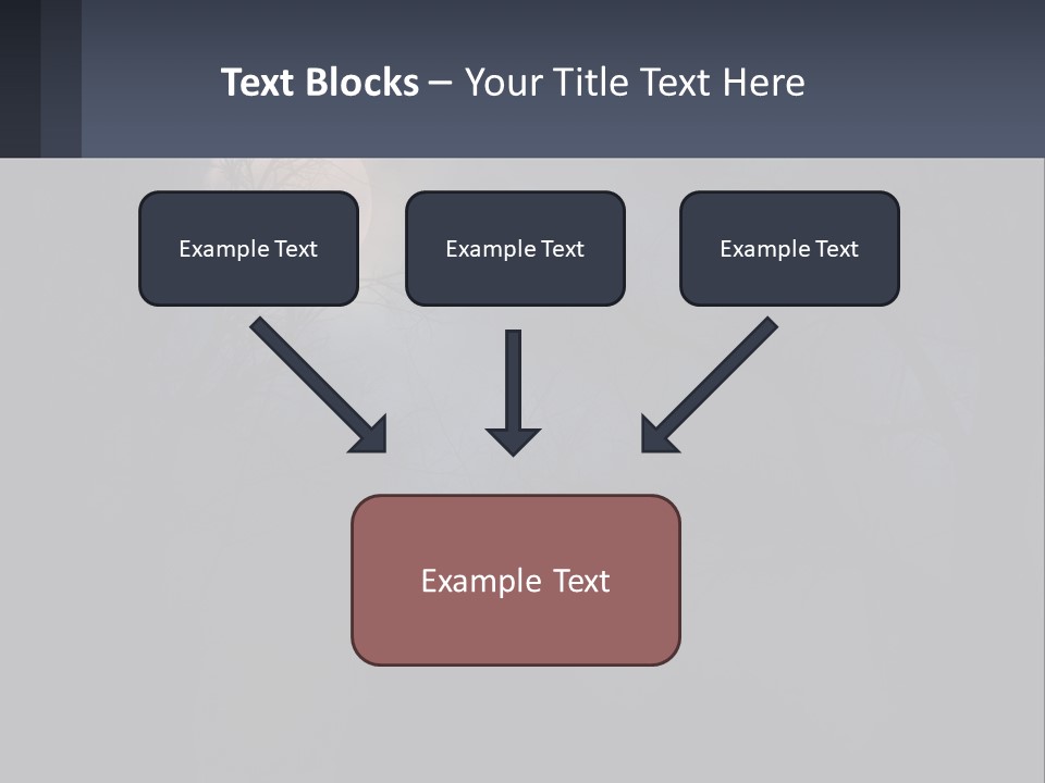 A Full Moon In The Night Sky Over Trees PowerPoint Template