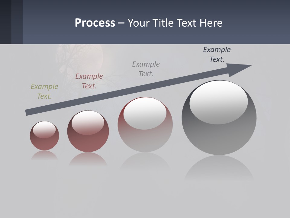 A Full Moon In The Night Sky Over Trees PowerPoint Template