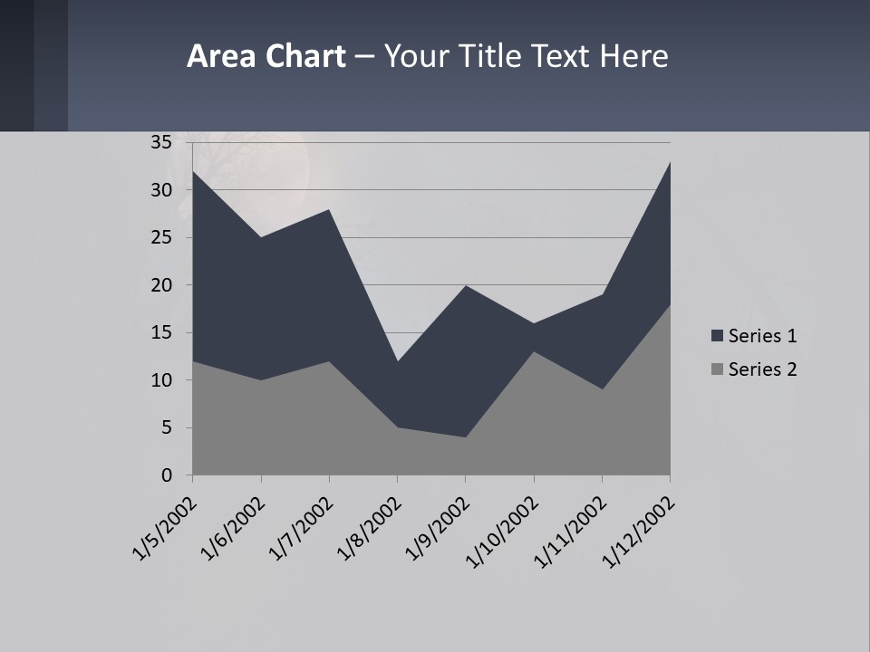 A Full Moon In The Night Sky Over Trees PowerPoint Template