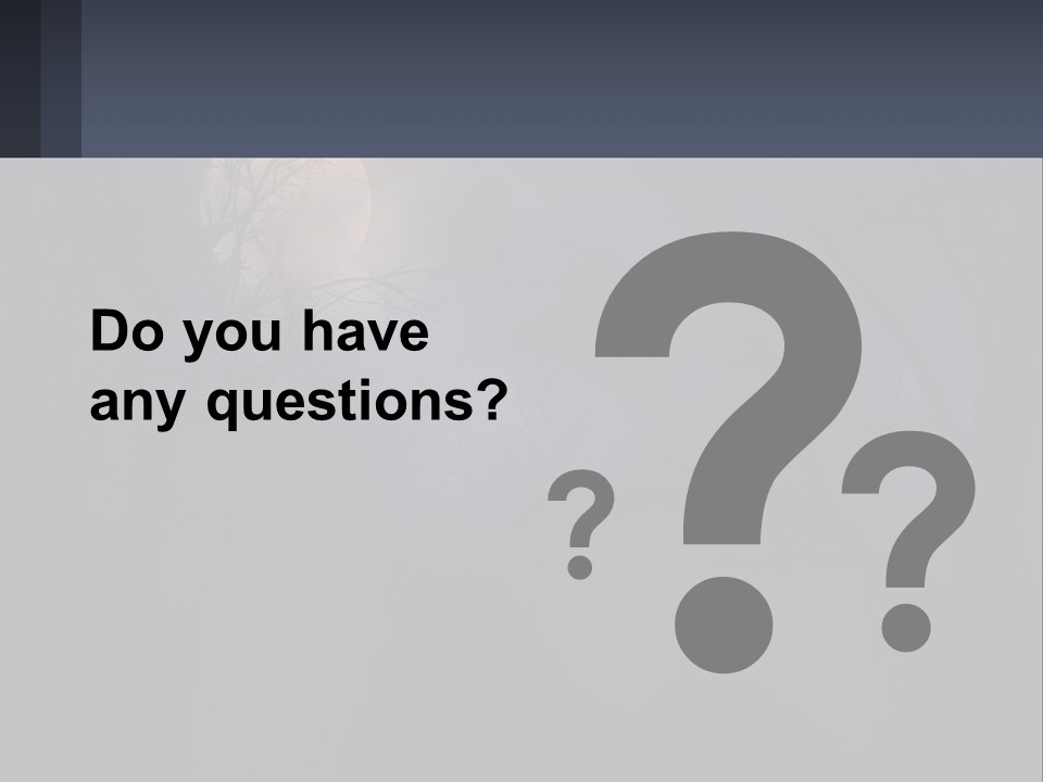 A Full Moon In The Night Sky Over Trees PowerPoint Template