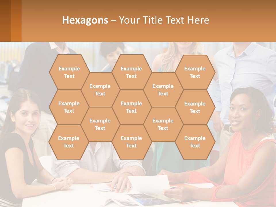 A Group Of People Are Posing For A Picture PowerPoint Template