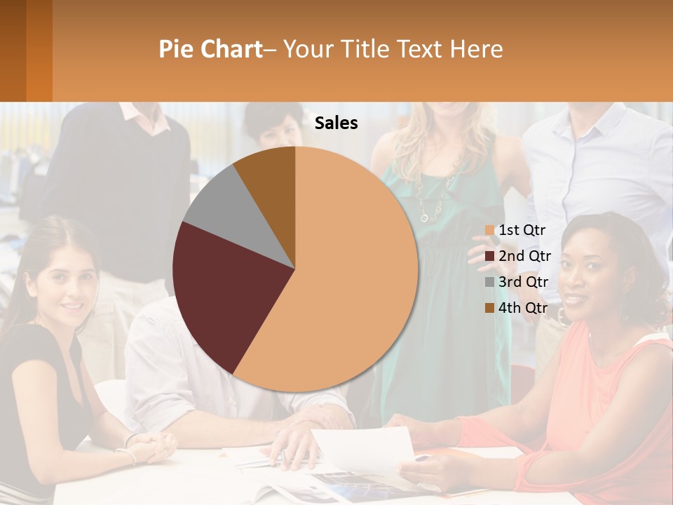 A Group Of People Are Posing For A Picture PowerPoint Template