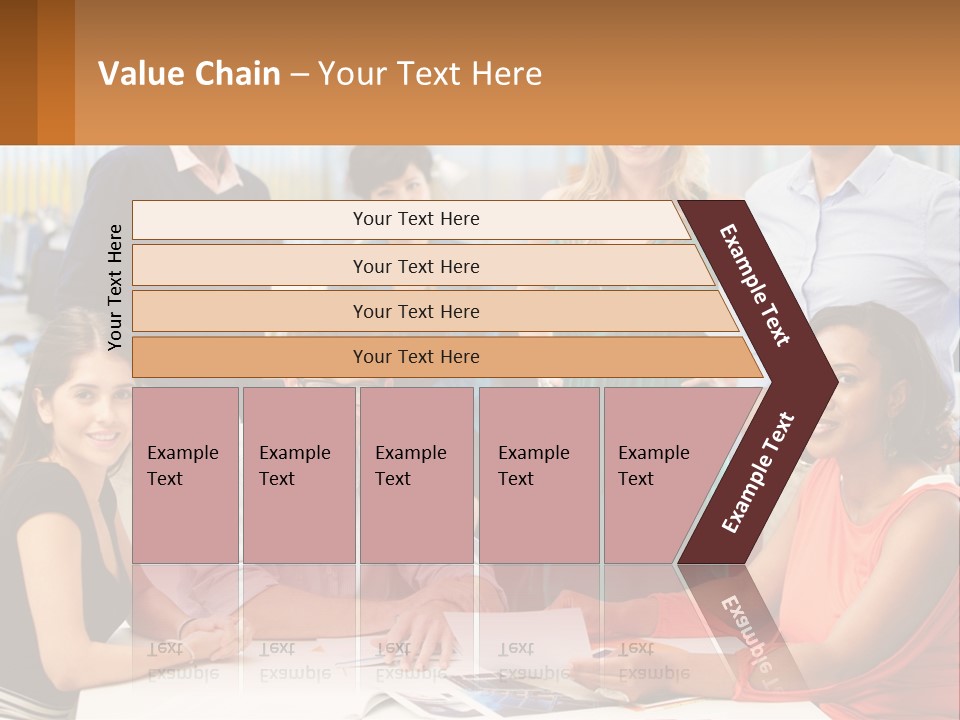 A Group Of People Are Posing For A Picture PowerPoint Template
