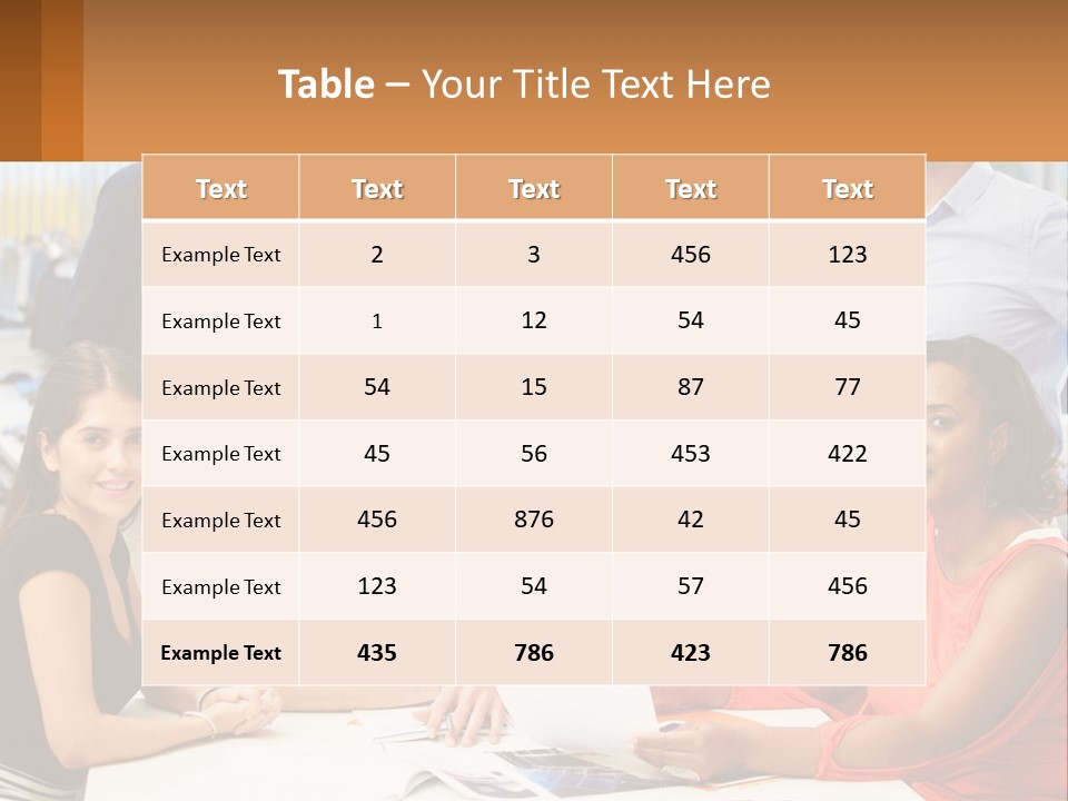 A Group Of People Are Posing For A Picture PowerPoint Template