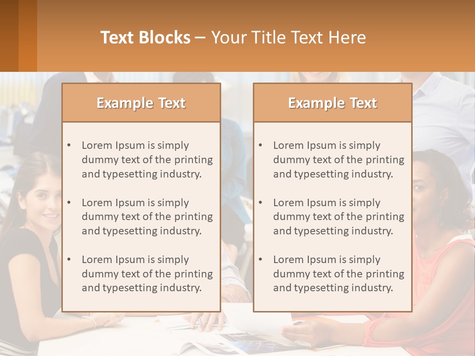 A Group Of People Are Posing For A Picture PowerPoint Template