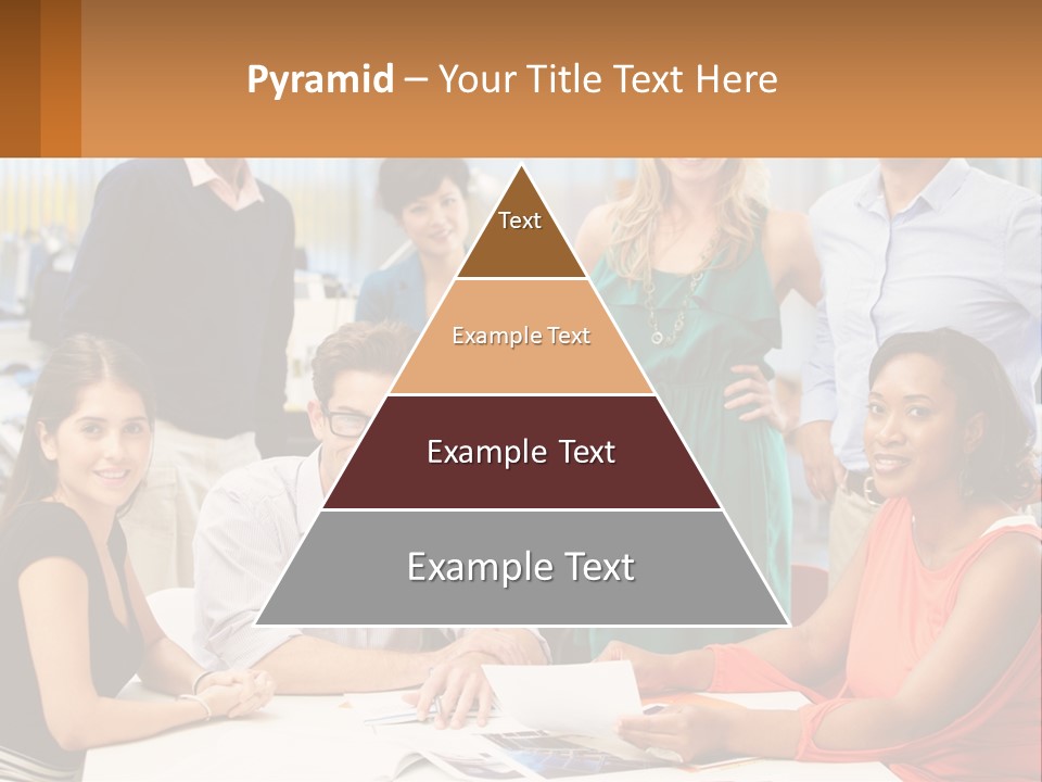 A Group Of People Are Posing For A Picture PowerPoint Template