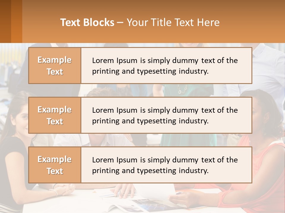 A Group Of People Are Posing For A Picture PowerPoint Template