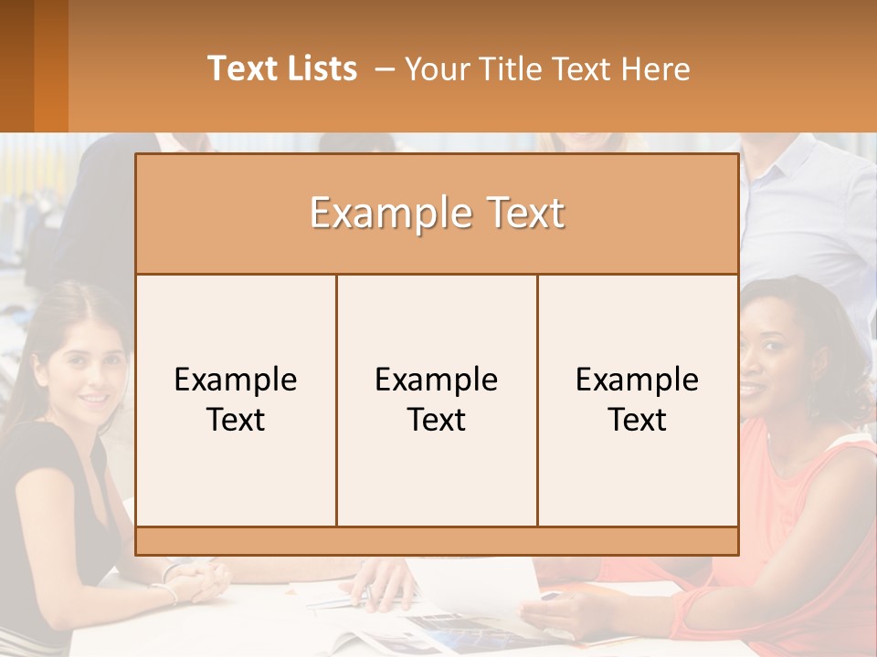 A Group Of People Are Posing For A Picture PowerPoint Template