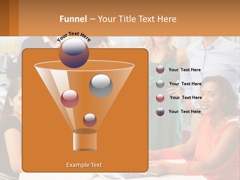 A Group Of People Are Posing For A Picture PowerPoint Template