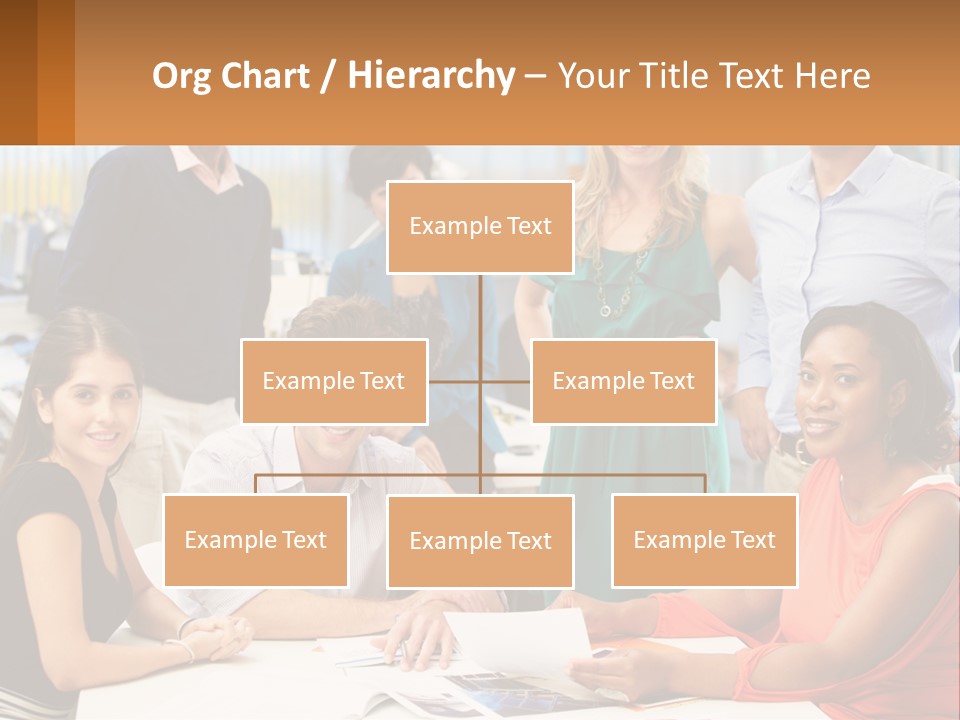 A Group Of People Are Posing For A Picture PowerPoint Template