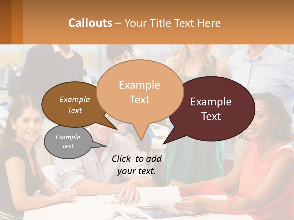 A Group Of People Are Posing For A Picture PowerPoint Template