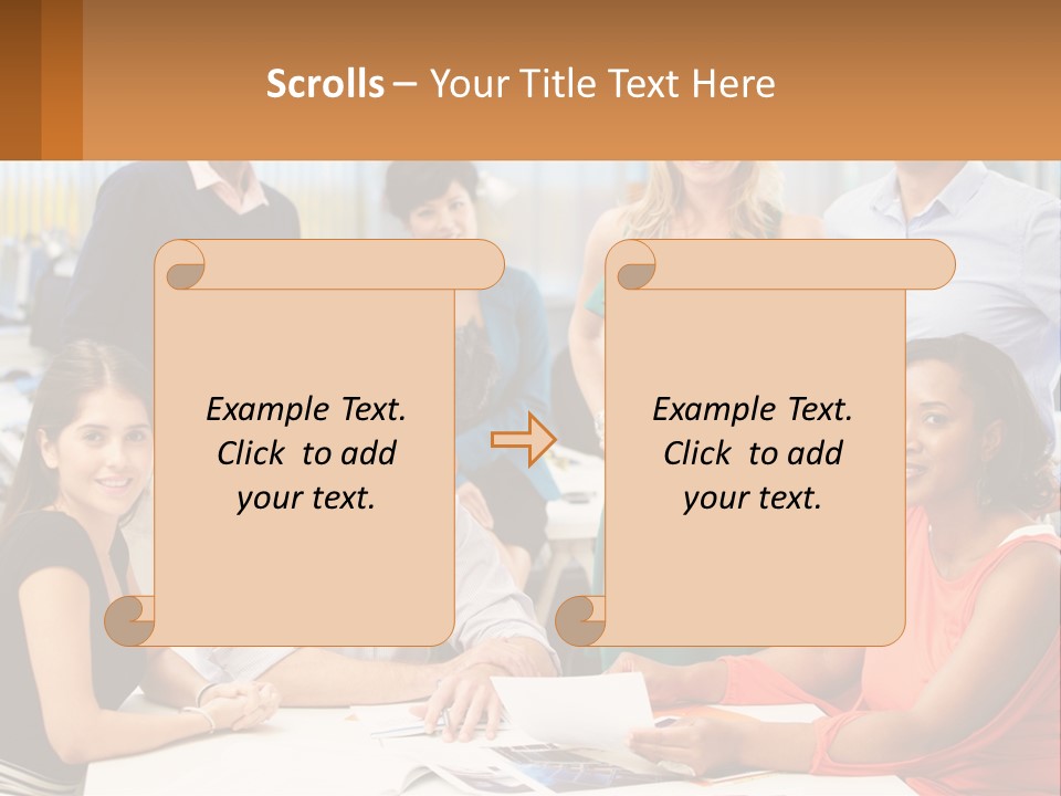 A Group Of People Are Posing For A Picture PowerPoint Template