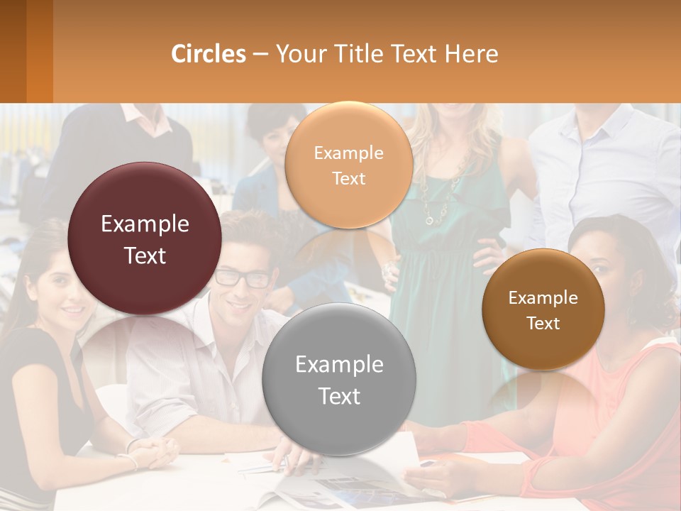 A Group Of People Are Posing For A Picture PowerPoint Template