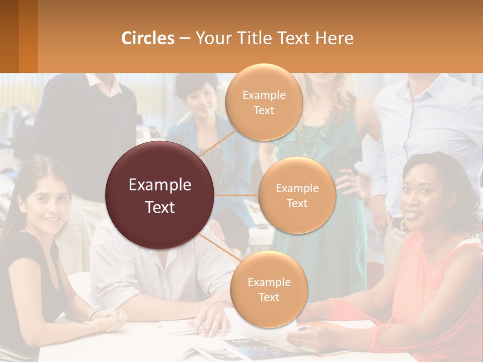 A Group Of People Are Posing For A Picture PowerPoint Template